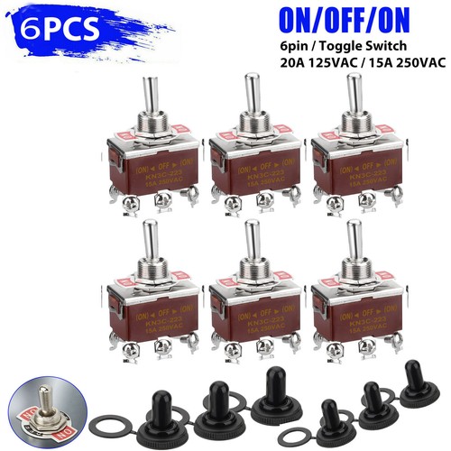 6pcs interruttore levetta - a,